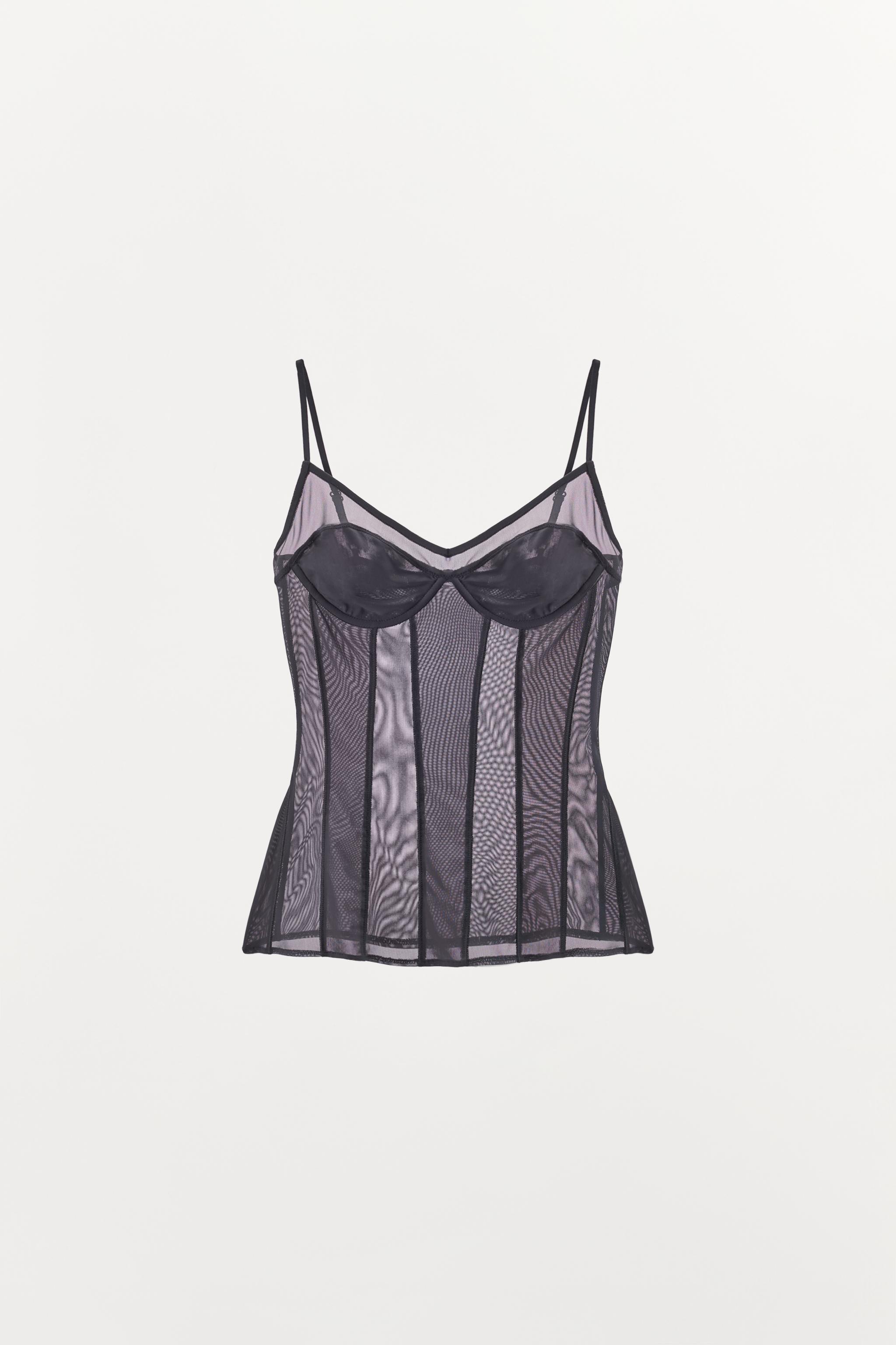 TOP EN TULLE STYLE LINGERIE